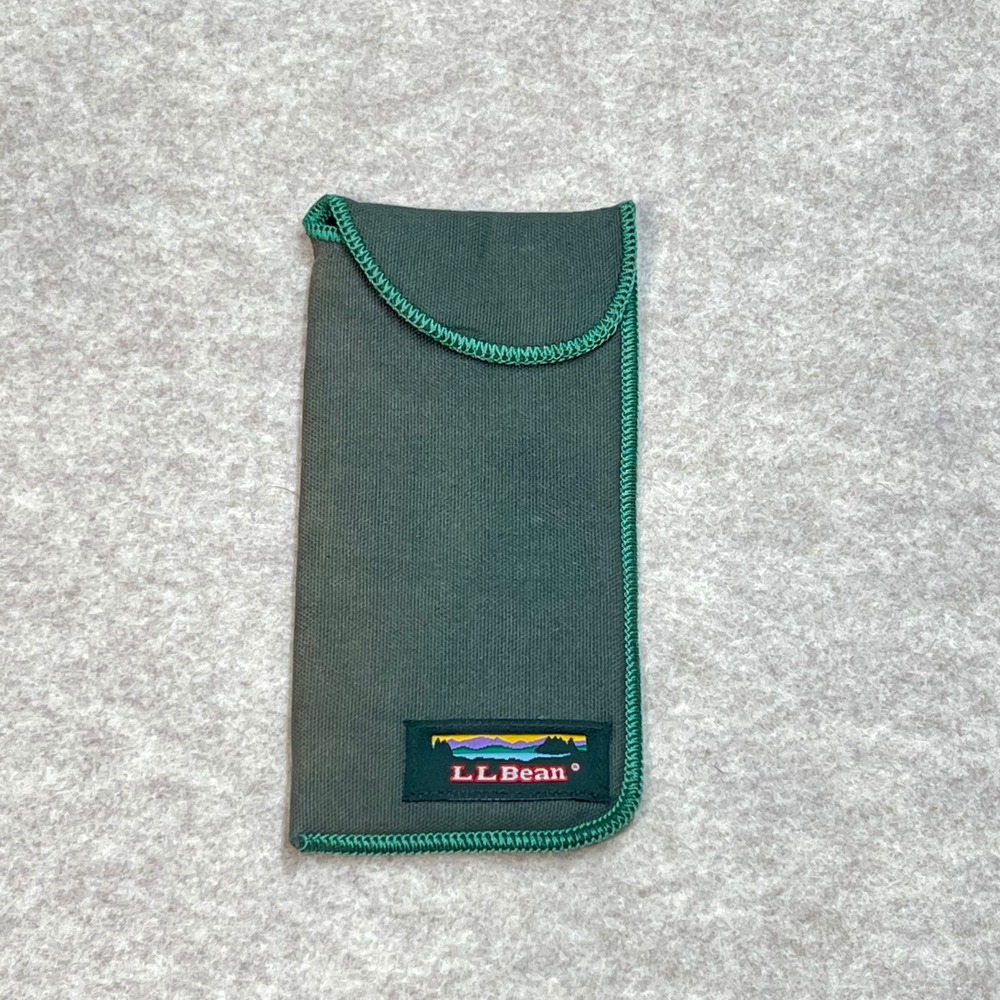 Vintage 80's/90's LL Bean Canvas Sunglasses Eyeglasses Soft Case Pouch Logo GUC
